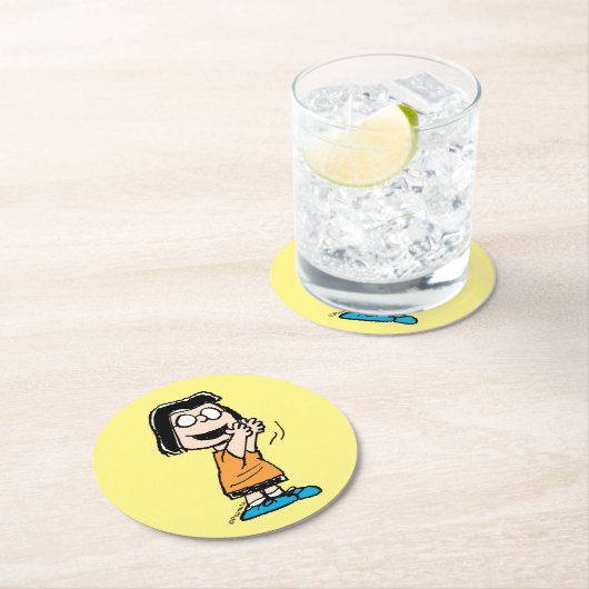 Marcie Clapping Ronde Kartonnen Onderzetter (Insitu)