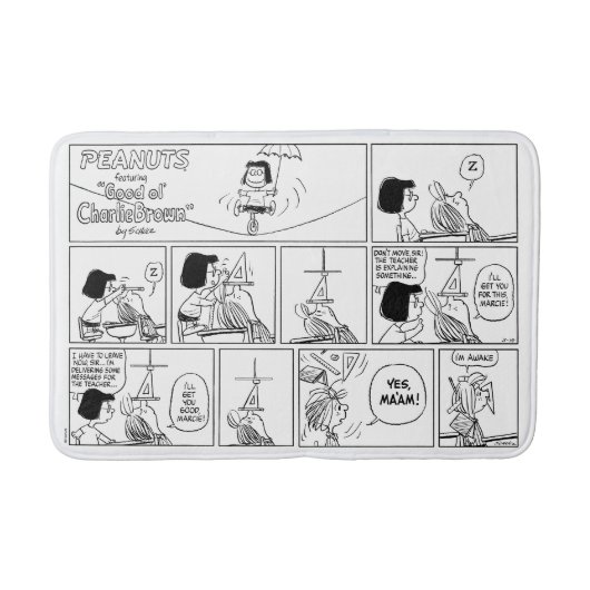 Marcie & Peppermint Patty in het klaslokaal Badmat (Voorkant)