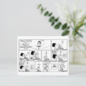 Marcie & Peppermint Patty in het klaslokaal Briefkaart (Staand voorkant)