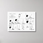 Marcie & Peppermint Patty in het klaslokaal Canvas Afdruk (Voorkant)