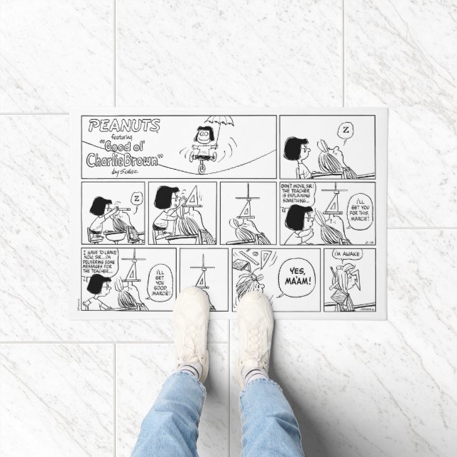 Marcie & Peppermint Patty in het klaslokaal Deurmat (Binnen)