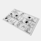 Marcie & Peppermint Patty in het klaslokaal Deurmat (Schuin)