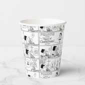 Marcie & Peppermint Patty in het klaslokaal Papieren Bekers (Achterkant)