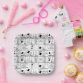 Marcie & Peppermint Patty in het klaslokaal Papieren Bordje (Feest)