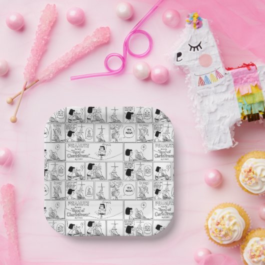 Marcie & Peppermint Patty in het klaslokaal Papieren Bordje (Feest)