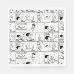 Marcie & Peppermint Patty in het klaslokaal Servet