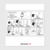 Marcie & Peppermint Patty in het klaslokaal Sticker (Vel)