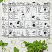 Marcie & Peppermint Patty in het klaslokaal Theedoek (Gevouwen)