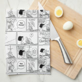 Marcie & Peppermint Patty in het klaslokaal Theedoek (Quarter Fold)