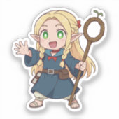 Marcille Chibi Elf Mage Sticker (Voorkant)