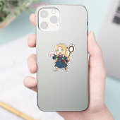 Marcille Chibi Elfenmagiër Sticker (Telefoon)