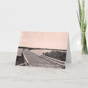 Marco Bridge, marco Island, Florida, jaren '30 Kaart