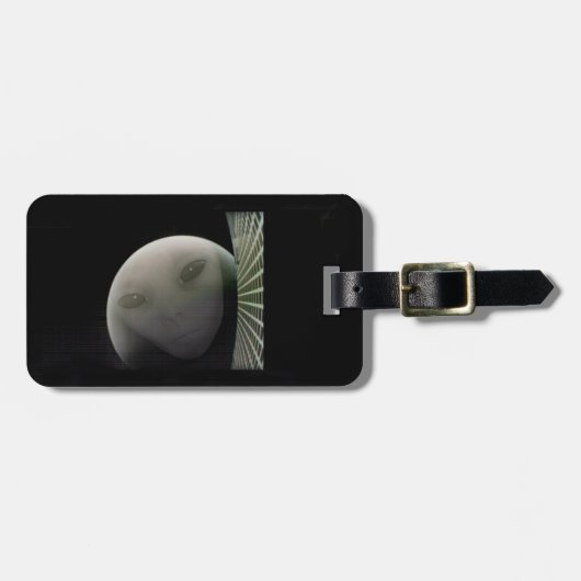 MarCO CubeSat Alien Mars Farewell Bagagelabel (Voorkant horizontaal)