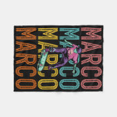 Marco Custom Skateboarding Hob  Fleece Deken (Voorkant (Horizontaal))