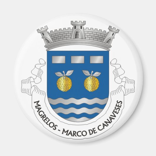 Marco de Canaveses/Magrelos Fridge Magnet (Voorkant)