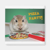 Marco de Gerbil's Pizza Party Magneet (Voorkant)