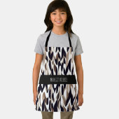 Marco Driehoek Geometrisch Bruin Grijs Patroon Schort (Insitu)