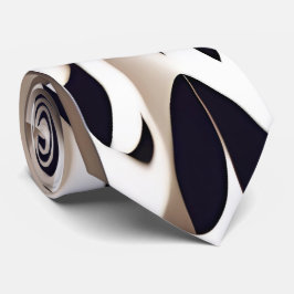 Marco Driehoek Geometrisch Bruin Grijs Patroon Stropdas