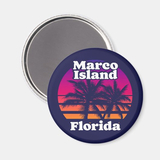 Marco Island Beach Florida Magneet (Voorkant / Achterkant)