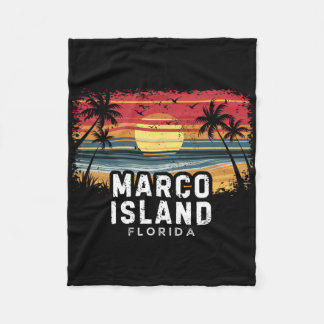 Marco Island Beach Florida Surfboard Beach  Fleece Deken