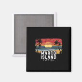 Marco Island Beach Florida Surfboard Beach Magneet (Voorkant / Achterkant)