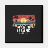 Marco Island Beach Florida Surfboard Beach  Magneet (Voorkant)