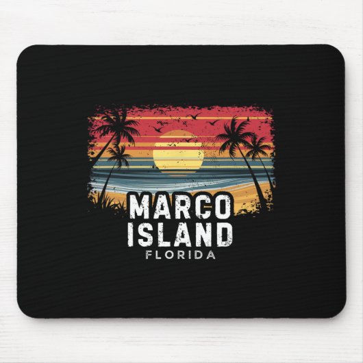 Marco Island Beach Florida Surfboard Beach Muismat (Voorkant)