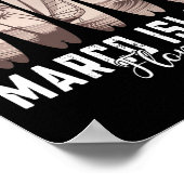 Marco Island Beach Florida Surfboard Men Women Sur Poster (Hoek)