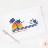 Marco Island FL Rechthoekige Sticker (Envelop)