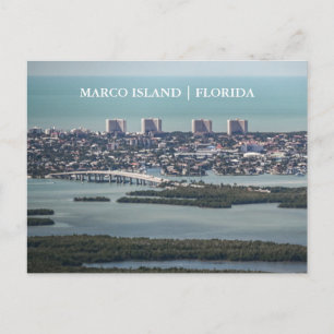 Marco Island Florida Arial Uitzicht Briefkaart