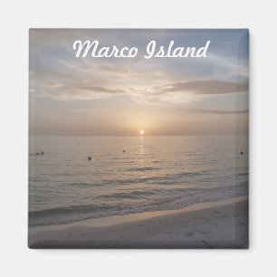 Marco Island Florida Beach Sunset Foto Magneet