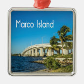 Marco Island Florida Bridge Metalen Ornament (Voorkant)