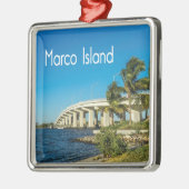 Marco Island Florida Bridge Metalen Ornament (Links)