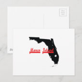Marco Island Florida Briefkaart (Voorkant / Achterkant)