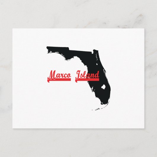 Marco Island Florida Briefkaart (Voorkant)