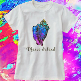 Marco Island Florida Conch Zee Shell T-shirt