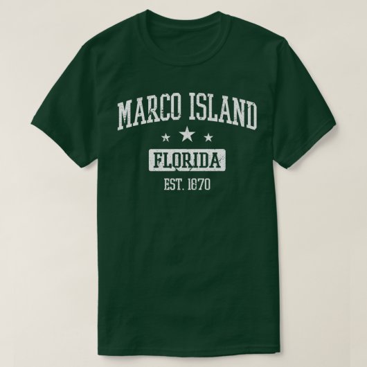 Marco Island Florida Est T-shirt (Design voorkant)