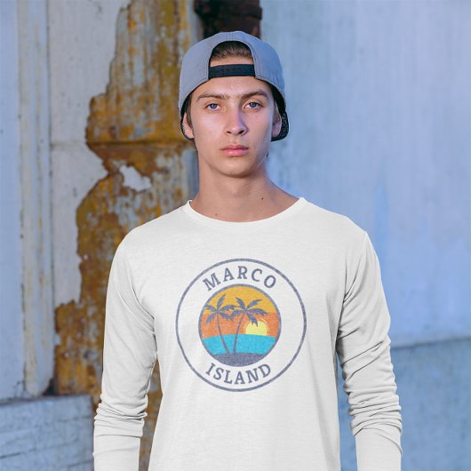 Marco Island, Florida Faded Classic Style T-shirt