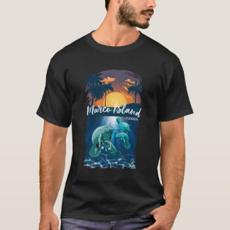 Marco Island Florida Manatee Cadeaus voor Mannen V T-shirt