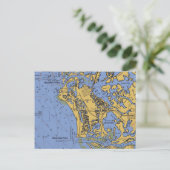 Marco Island, Florida Nautical Chart Briefkaart (Staand voorkant)