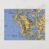 Marco Island, Florida Nautical Chart Briefkaart (Voorkant)