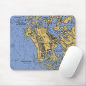 Marco Island, Florida Nautical Chart Mousepad Muismat (Met muis)