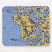 Marco Island, Florida Nautical Chart Mousepad Muismat (Voorkant)