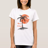Marco Island Florida Palm Tree T-shirt (Voorkant)
