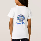 Marco Island Florida Pretty Mosaic Seashell Name T-shirt (Achterkant)