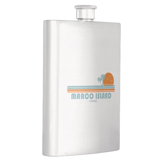 Marco Island Florida Sun Palm Trees Flacon (Rechts)