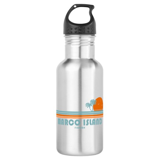 Marco Island Florida Sun Palm Trees Waterfles (Voorkant)