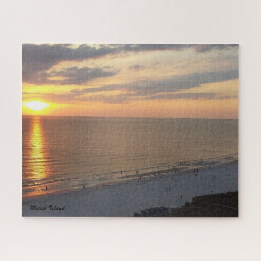 Marco Island Florida Sunset en Beach Legpuzzel (Horizontaal)