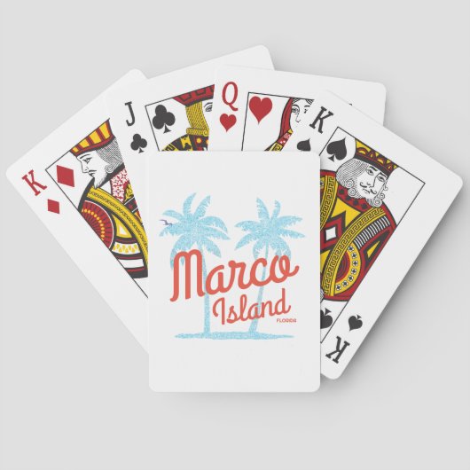 Marco Island Florida Vacation Verenigde Staten Pokerkaarten (Achterkant)