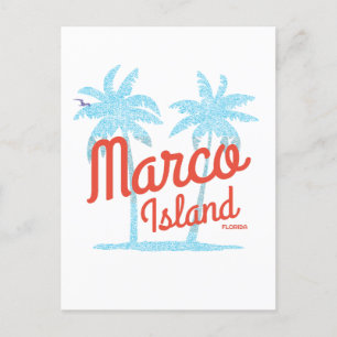 Marco Island Florida Vakantie Vintage USA Briefkaart